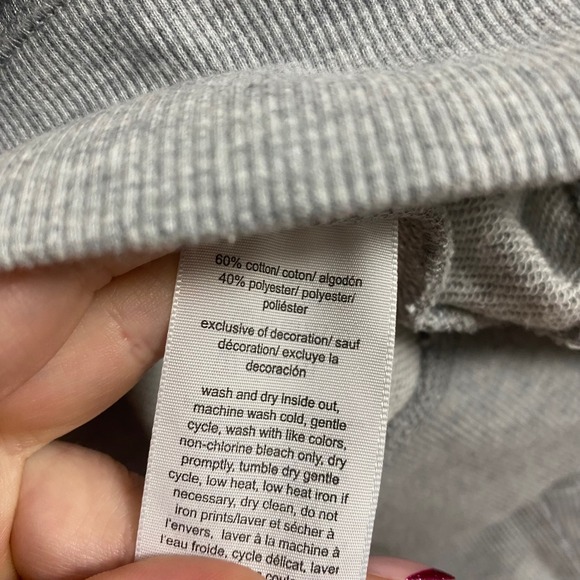 Tommy Hilfiger Polar Bear Looped Appliqué Logo Preppy Gray Sweater Size Large - Picture 7 of 9